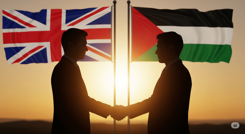 Why did Britain recognise Palestine now?